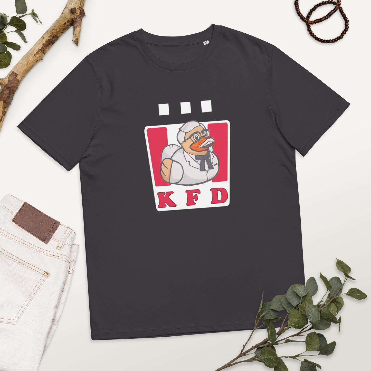 KFC (Kentucky Fried Duck Design) Unisex organic cotton t-shirt