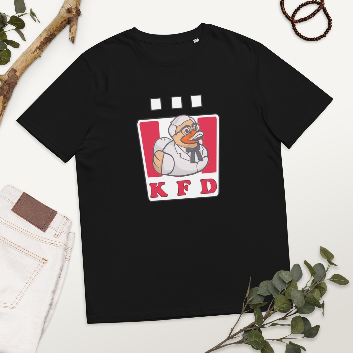 KFC (Kentucky Fried Duck Design) Unisex organic cotton t-shirt