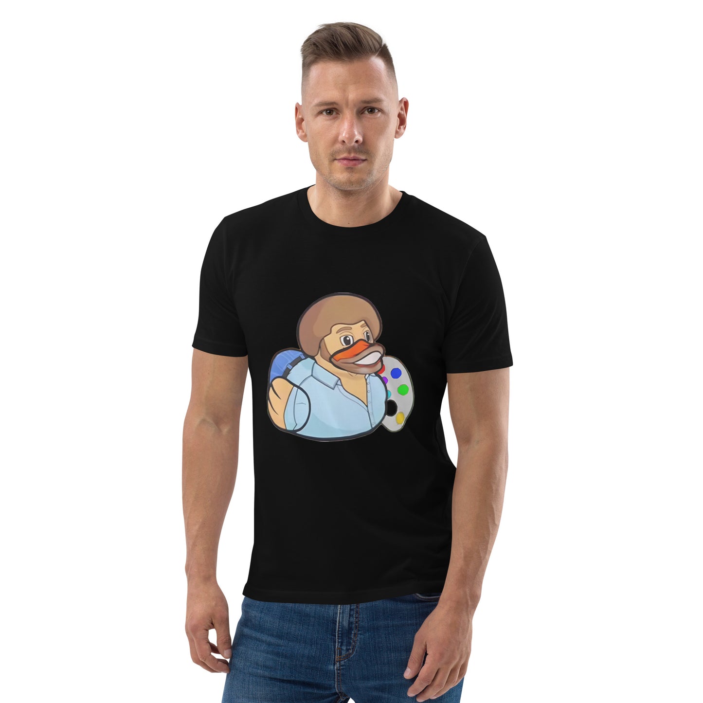 BOB ROSS (DUCK ROSS) Unisex organic cotton t-shirt