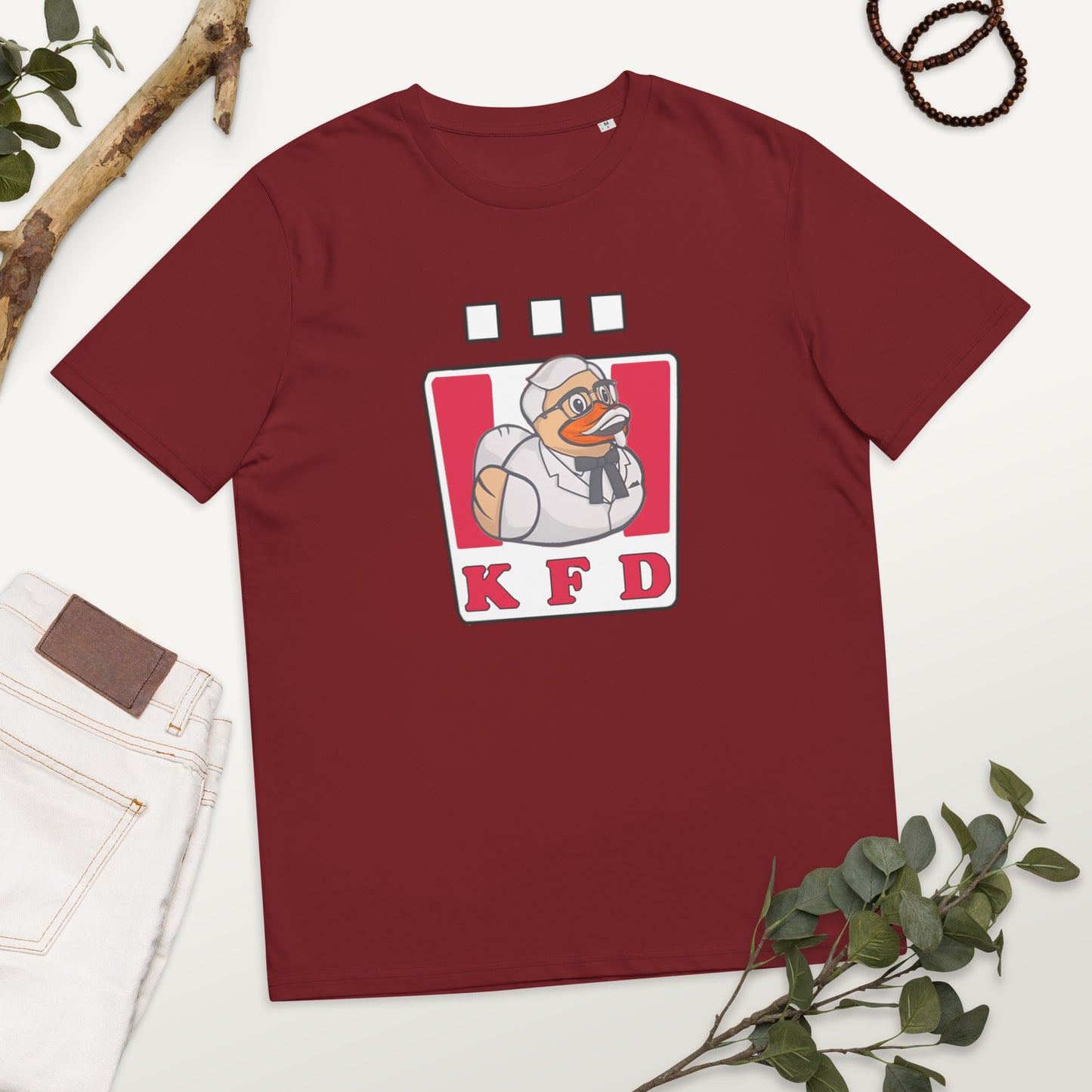KFC (Kentucky Fried Duck Design) Unisex organic cotton t-shirt