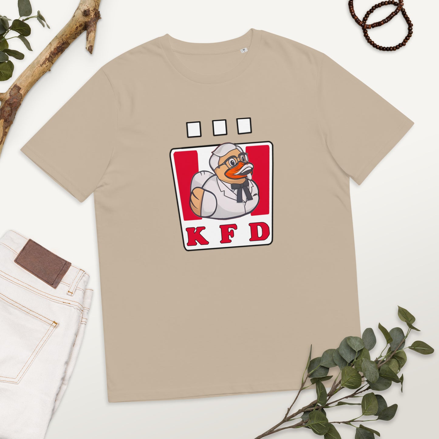 KFC (Kentucky Fried Duck Design) Unisex organic cotton t-shirt