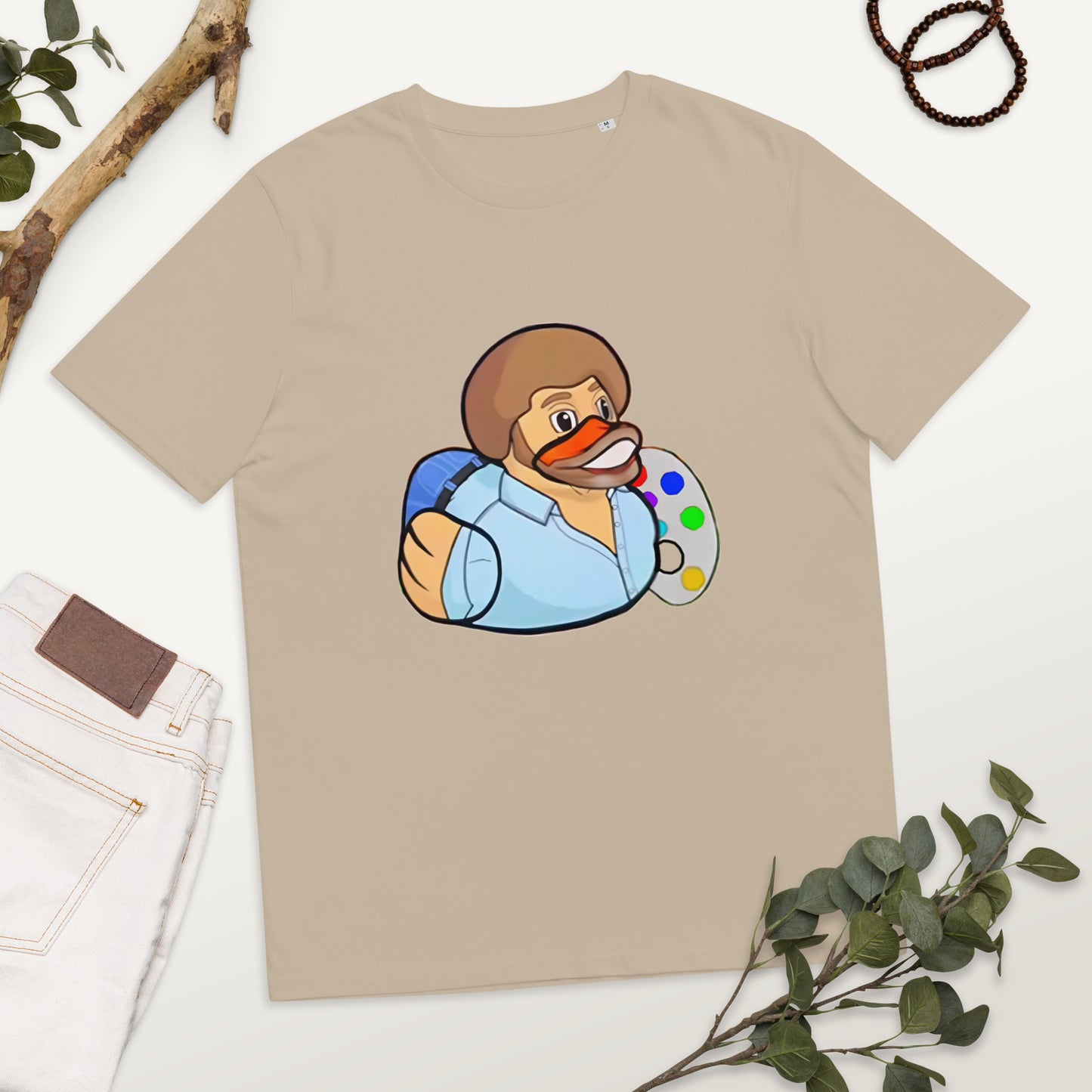 BOB ROSS (DUCK ROSS) Unisex organic cotton t-shirt