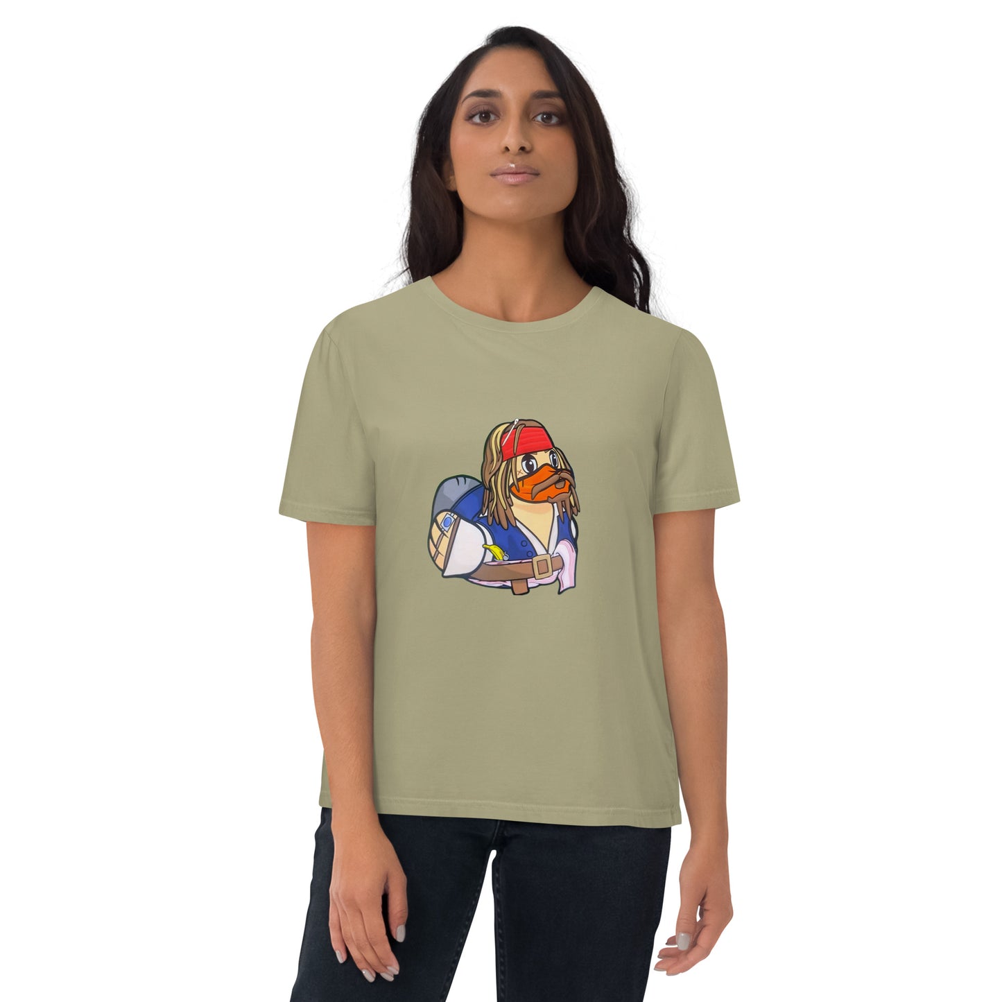 captain jack sparrow (captain duck sparrow) Unisex organic cotton t-shirt