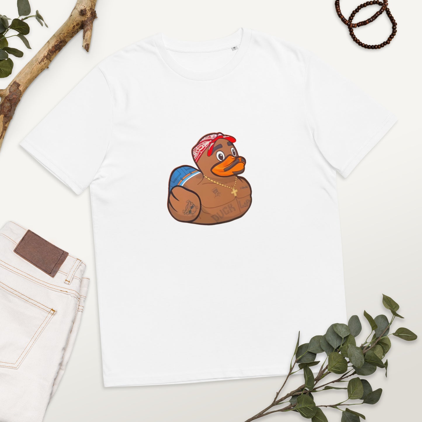 2Pac (2Duck) Unisex organic cotton t-shirt