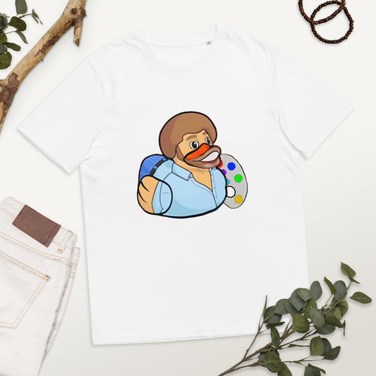 BOB ROSS (DUCK ROSS) Unisex organic cotton t-shirt