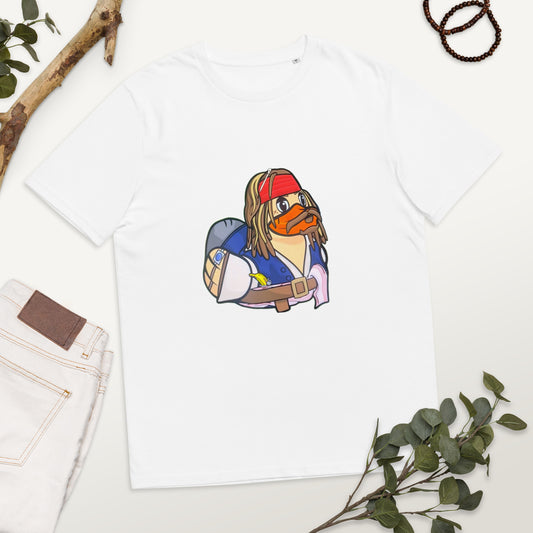 captain jack sparrow (captain duck sparrow) Unisex organic cotton t-shirt