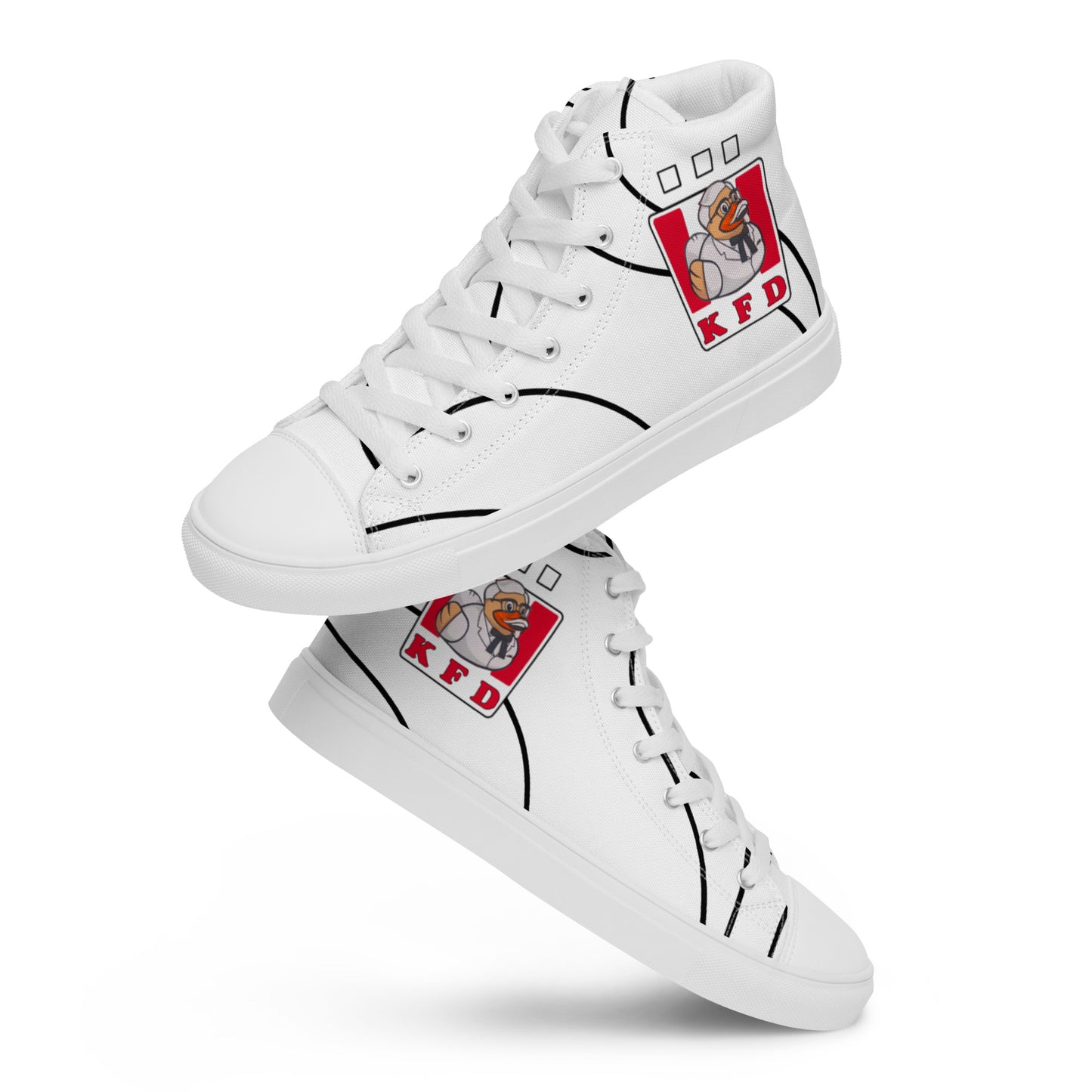 KFC (KENTUCKY FRIED DUCK DESIGN) high top canvas shoes