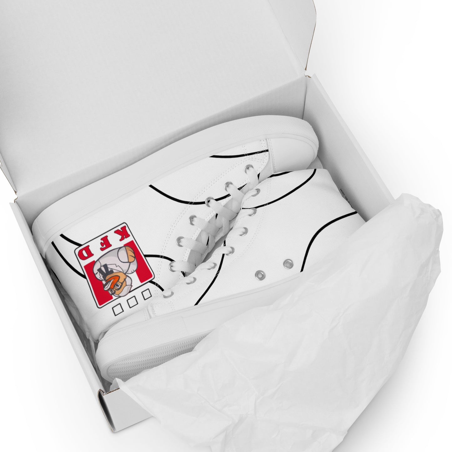 KFC (KENTUCKY FRIED DUCK DESIGN) high top canvas shoes