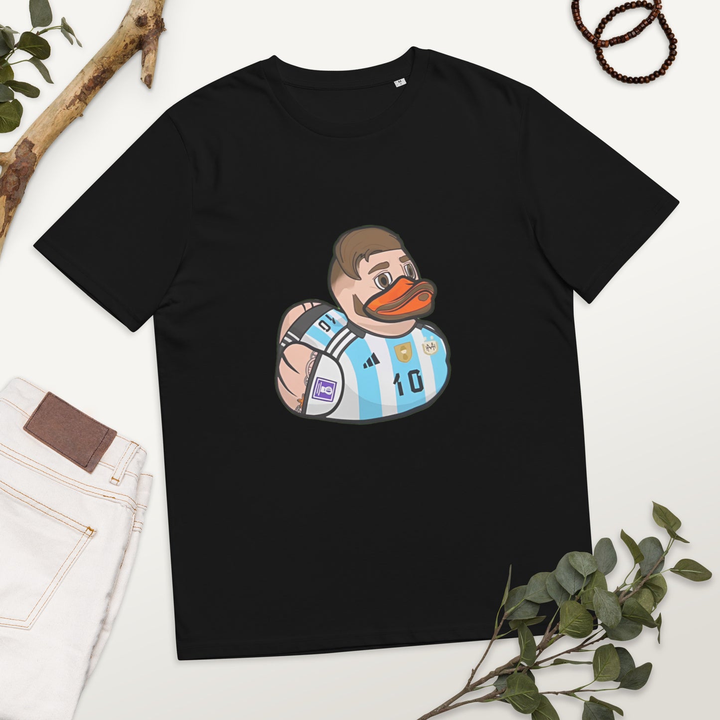 Lionel Messi (Lionel Ducky) Unisex organic cotton t-shirt