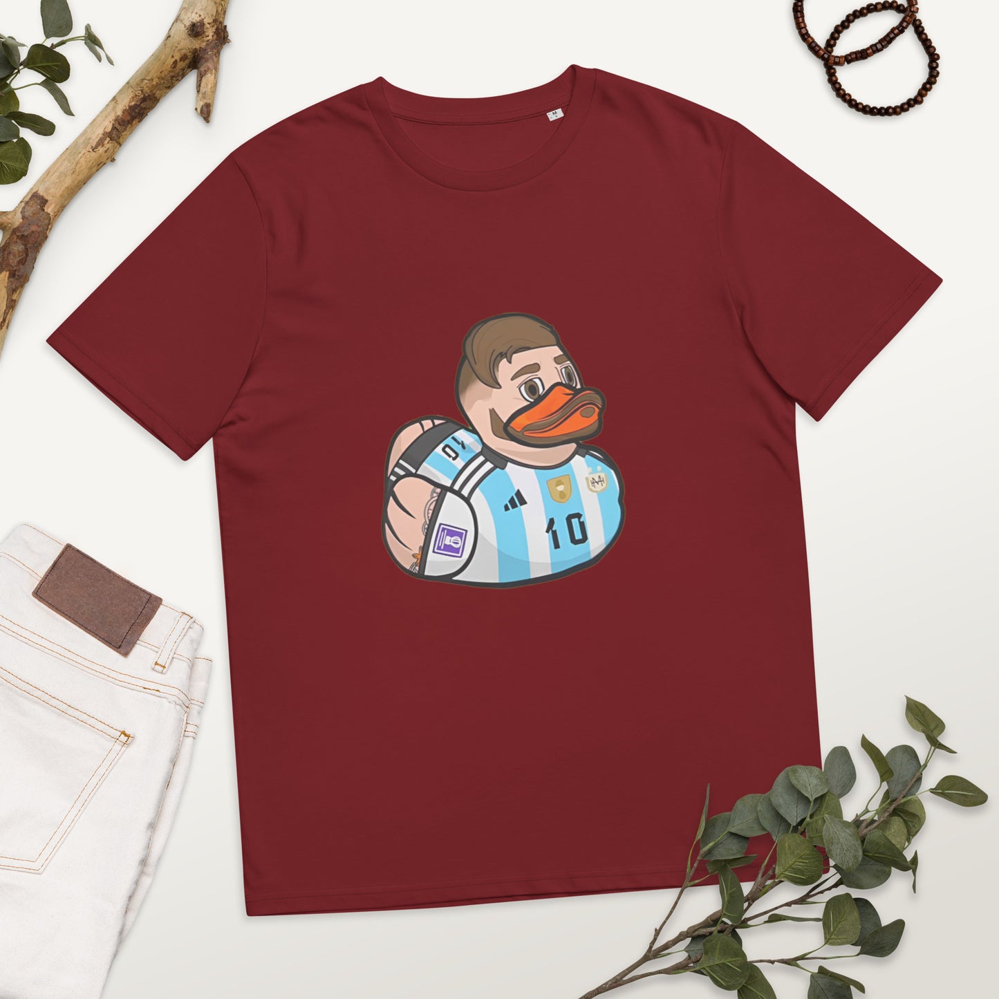 Lionel Messi (Lionel Ducky) Unisex organic cotton t-shirt