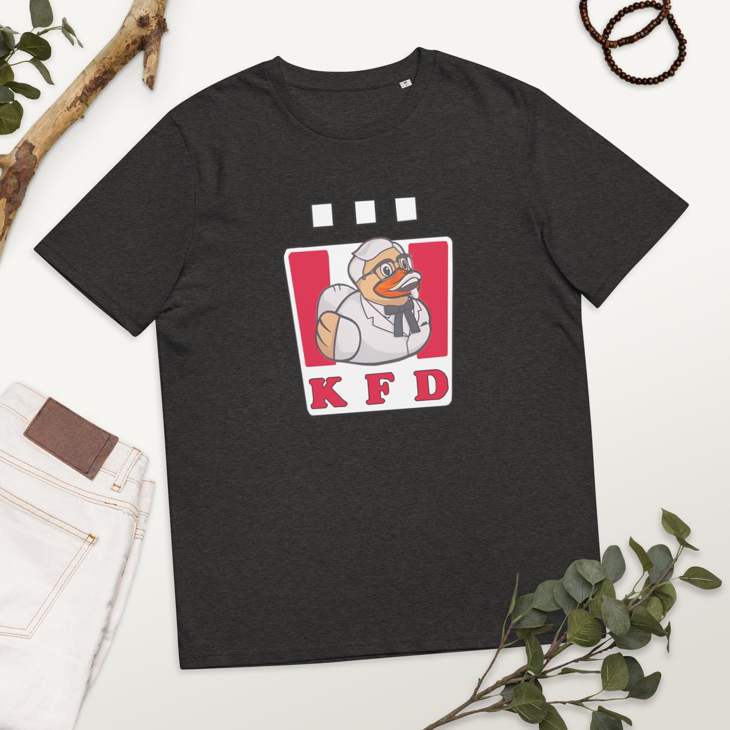 KFC (Kentucky Fried Duck Design) Unisex organic cotton t-shirt