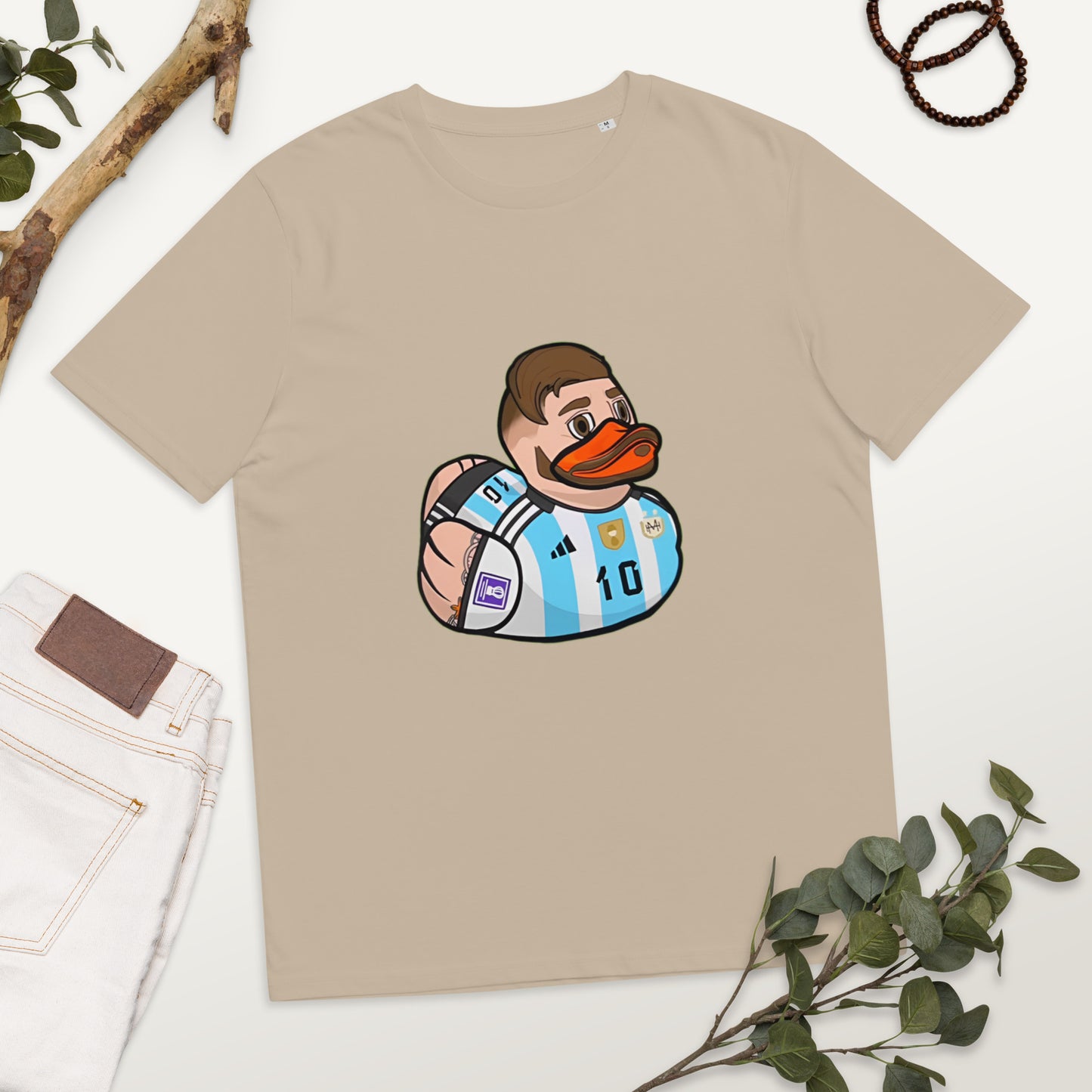 Lionel Messi (Lionel Ducky) Unisex organic cotton t-shirt