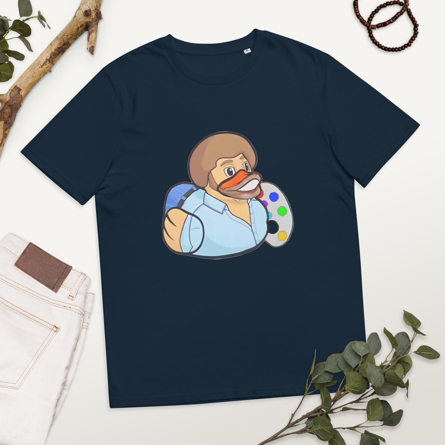 BOB ROSS (DUCK ROSS) Unisex organic cotton t-shirt